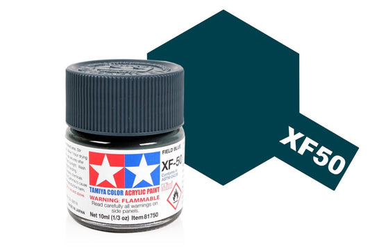010 - Tamiya - 81750 - Tamiya Acrylic Mini XF-50 Field Blue - primary image