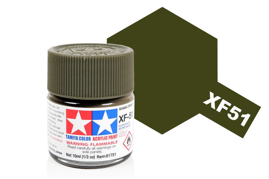 010 - Tamiya - 81751 - Tamiya Acrylic Mini XF-51 Khaki Drab - primary image