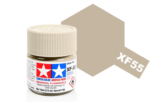 010 - Tamiya - 81755 - Tamiya Acrylic Mini XF-55 Deck Tan - primary image