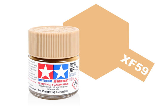 010 - Tamiya - 81759 - Tamiya Acrylic Mini XF-59 Desert Yellow - primary image