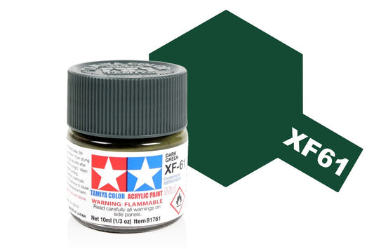 010 - Tamiya - 81761 - Tamiya Acrylic Mini XF-61 Dark Green - primary image
