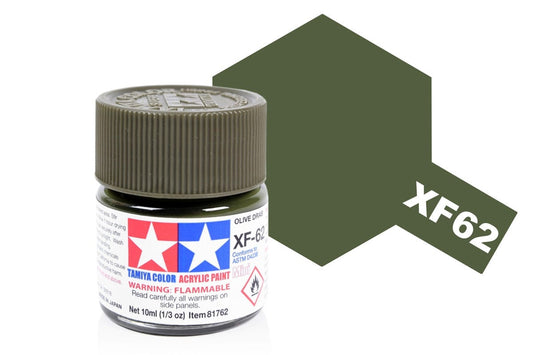 010 - Tamiya - 81762 - Tamiya Acrylic Mini XF-62 Olive Drab - primary image