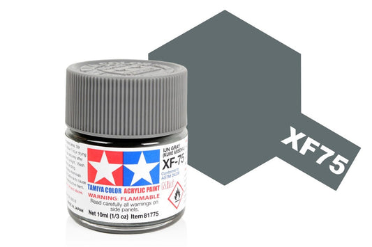 010 - Tamiya - 81775 - Tamiya Acrylic Mini XF-75 IJN Grey Kure - primary image