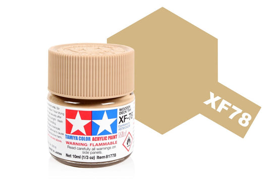 010 - Tamiya - 81778 - Tamiya Acrylic Mini XF-78 Wooden Deck Tan - primary image