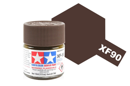 010 - Tamiya - 81790 - Tamiya Acrylic Mini XF-90 Red Brown 2 - primary image