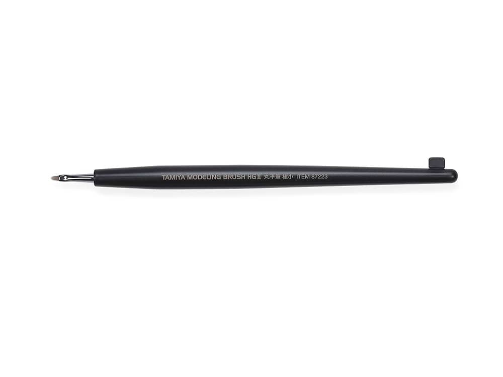 010 - Tamiya - 87223 - Tamiya HG II Rounded Flat Brush Extra Small - primary image