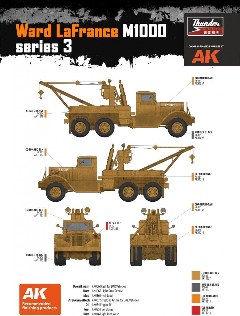 402 - Thunder Model - TM35009 - Ward LaFrance M1000 Series 1 - decals