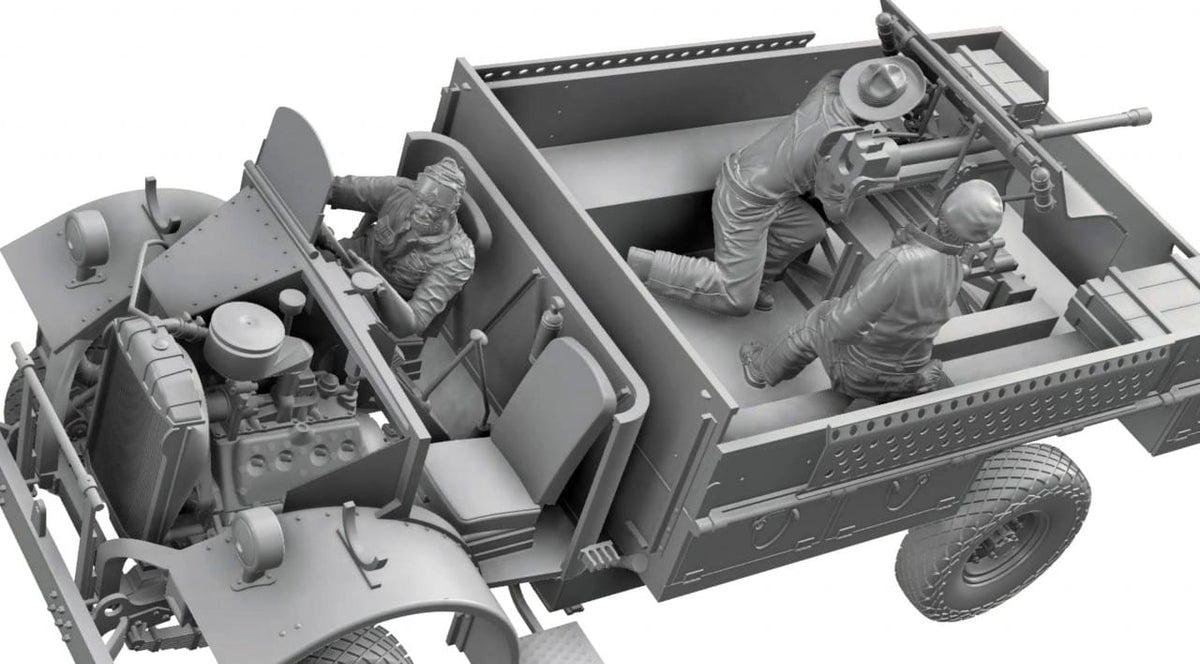 501 - Thunder Model - TM35312 - LRDG Ford F30 Gun Truck with OQF 37mm Mk I - digital model