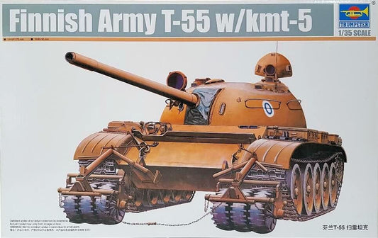 010 - Trumpeter - 00341 - T-55 with KMT-5 Mine Roller - primary image