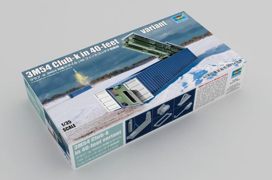 010 - Trumpeter - 01077 - Kh-35UE (AS-20 Kayak) in 3M54TE Club-K 40-feet Variant - primary image