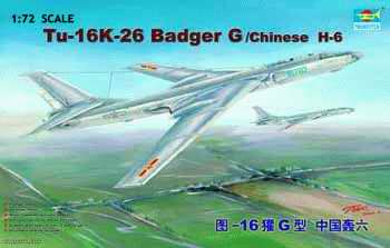 010 - Trumpeter - 01612 - Tupolev Tu-16 Badger G / Xi'an H-6 - primary image