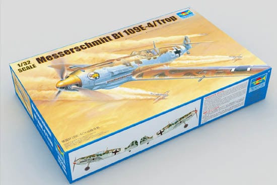 010 - Trumpeter - 02290 - Messerschmitt Bf 109 E-4 (trop) - primary image