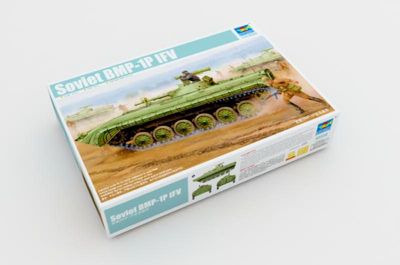 Trumpeter 1/35 scale BMP-1P infantry fighting vehicle plastic model kit ...