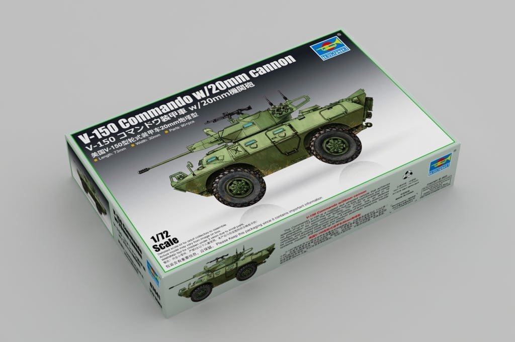 V150 Commando Trumpeter 1/72 scale V-150 Commando with 20mm Cannon amphibious ...