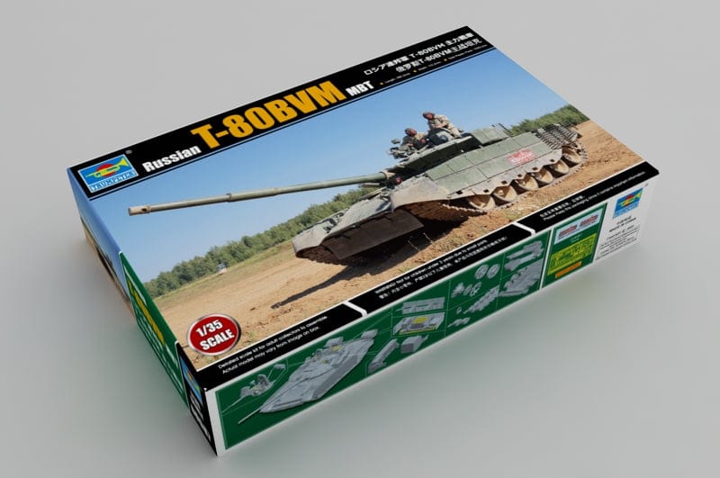 80bvm Model Kit Trumpeter 1/35 scale T-80BVM main battle tank plastic model kit ...