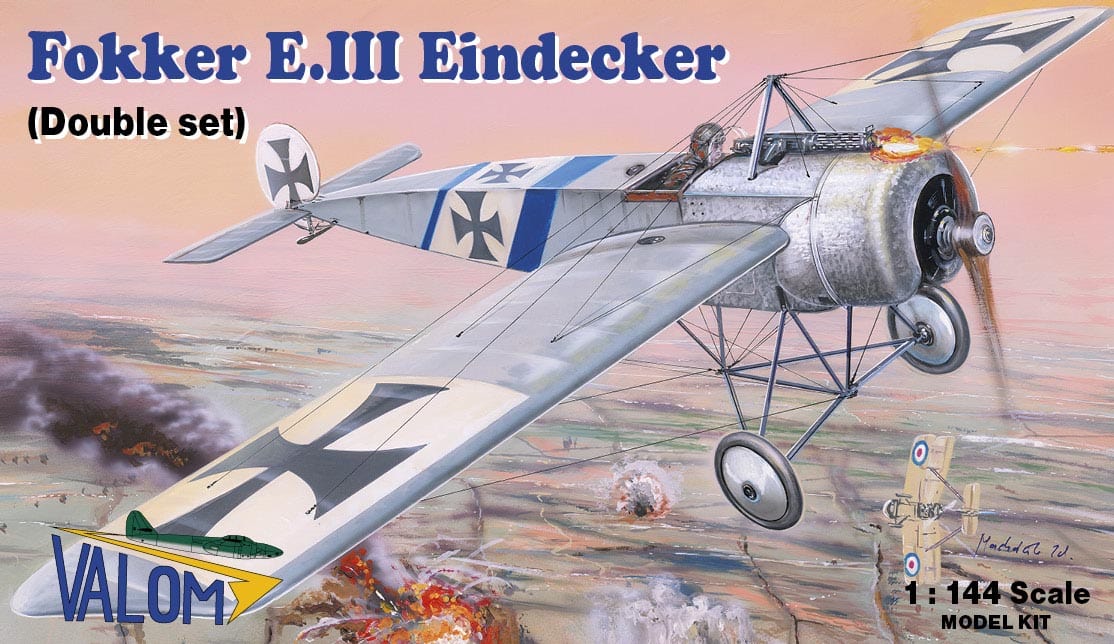 010 - Valom - 14414 - Fokker E.III Eindekker [double set] - primary image