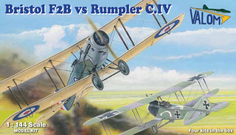 010 - Valom - 14422 - Bristol F.2B vs Rumpler C.IV [quadruple set] - primary image