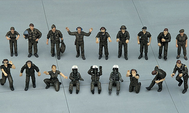 Hasegawa - X485 - United States Pilot / Ground Crew Set B - painted model