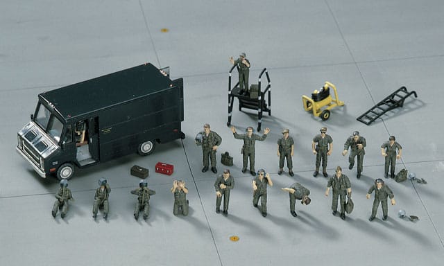 Hasegawa - X727 - United States Pilot and Ground Crew Set - painted model