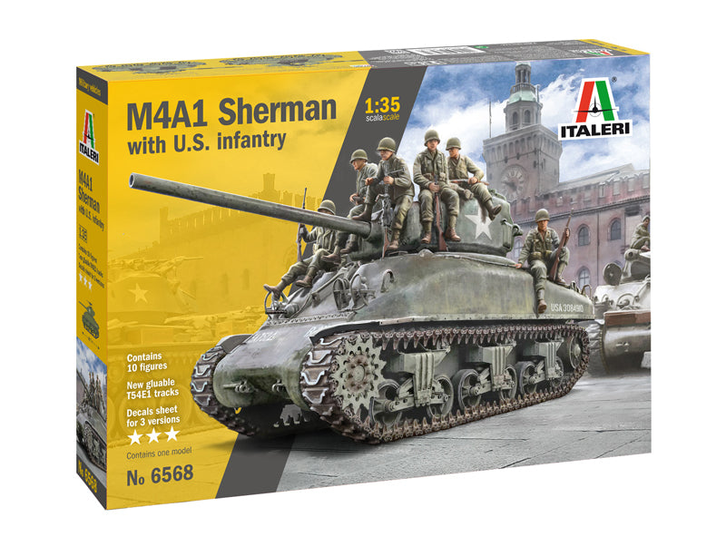 010 - M4A1 Sherman with United States Infantry - primary image