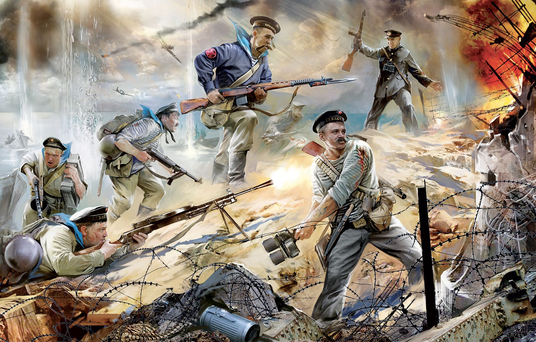 Zvezda - 3520 - Soviet Naval Infantry - box art
