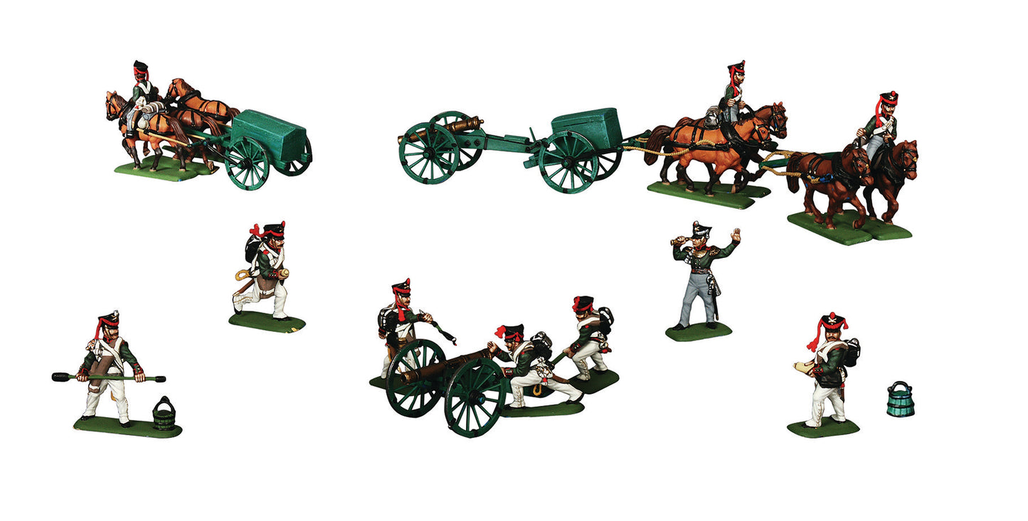 700 - Zvezda - 8022 - Russian Foot Artillery (1812-14) - painted model