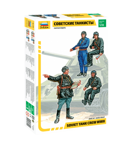 010 - Zvezda - 3504 - Soviet Tank Crew - primary image