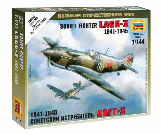 010 - Zvezda - 6118 - Lavochkin LaGG-3 [snap fit] - primary image