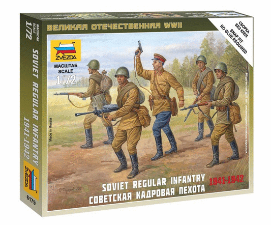 010 - Zvezda - 6179 - Soviet Regular Infantry (1941-42) - primary image