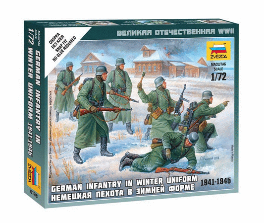 010 - Zvezda - 6198 - German Infantry in Winter Uniform - primary image