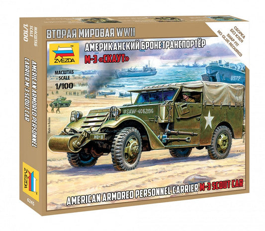 010 - Zvezda - 6245 - White M3A1 - primary image