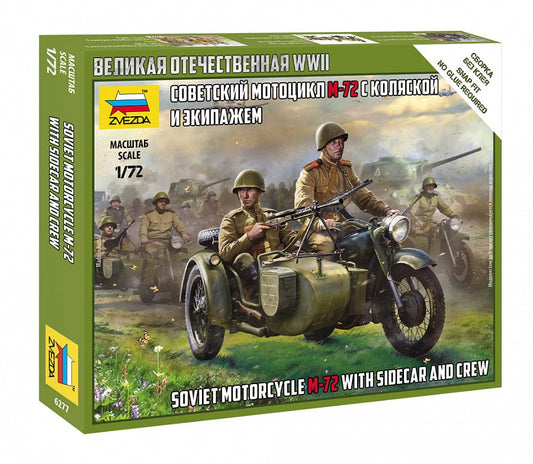 010 - Zvezda - 6277 - Dnepr M-72 with Sidecar - primary image